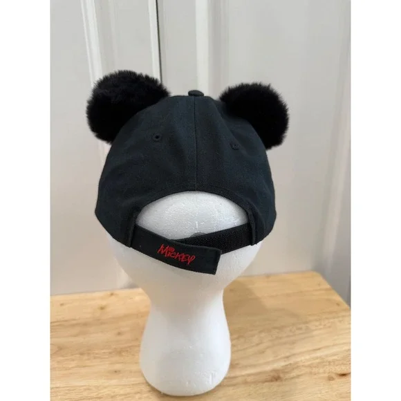Disney Mickey Mouse Kids Hat Soft Fuzzy Ears Baseball Cap - Picture 2 of 7